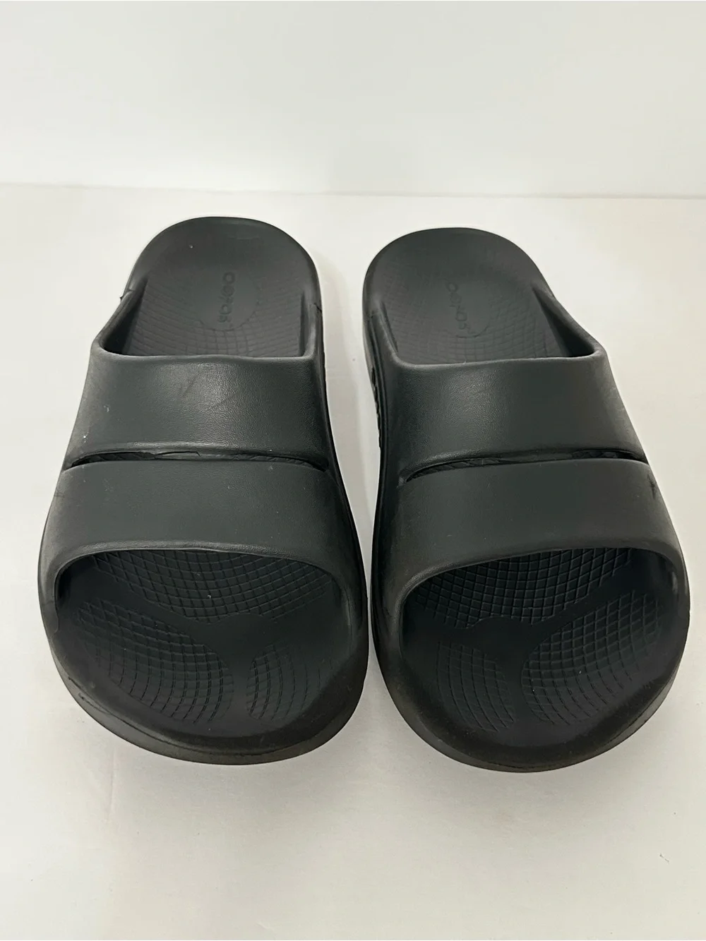 OOFOS OOAHH Sandal Slide Recovery Footware Unisex Black M10 W12 Comfort Sport